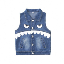 New Style Kids Casual Denim Spring Fashion Vests For Boys designer top child pattern vest